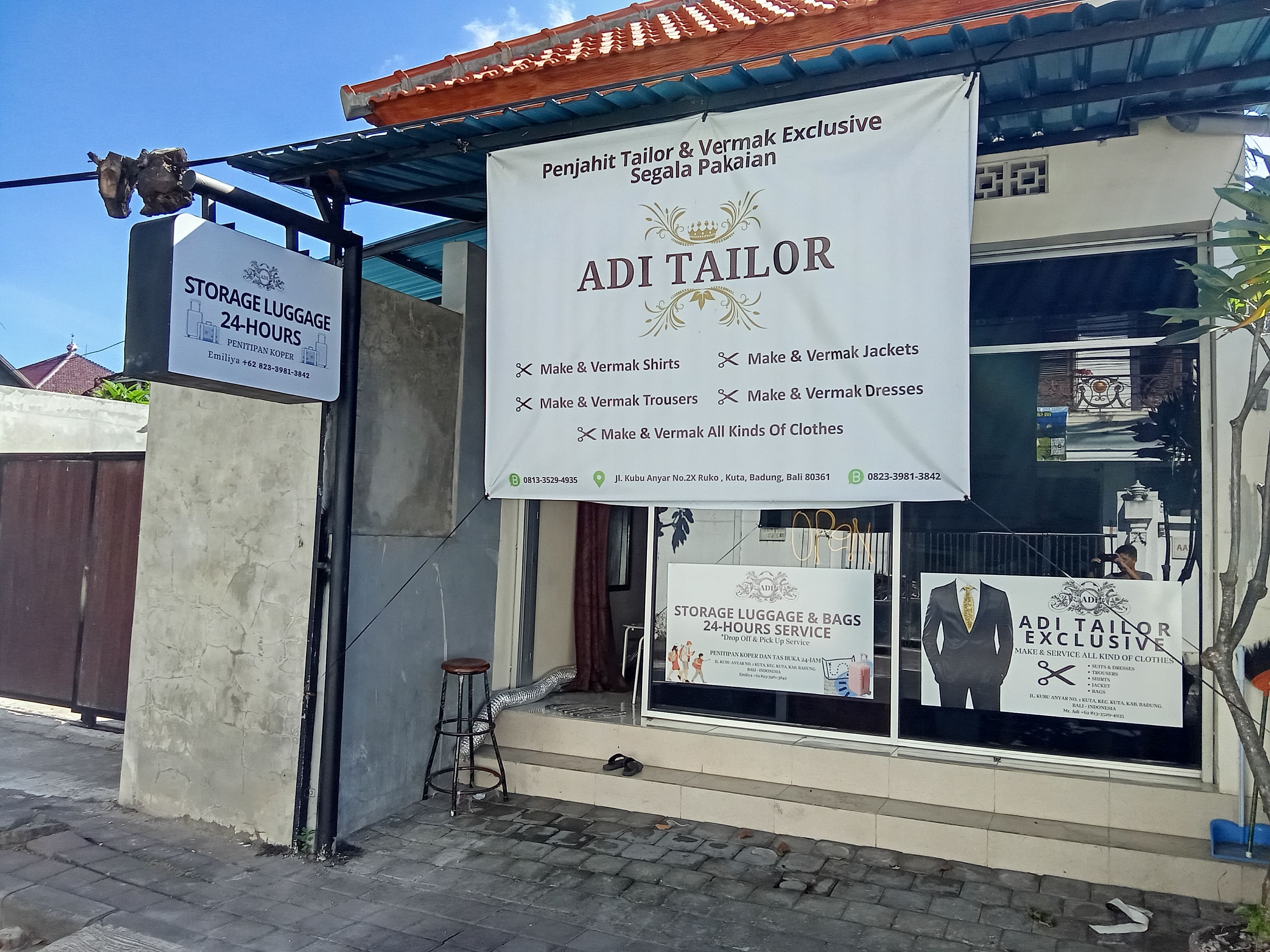 Bali Luggage Storage Illustration